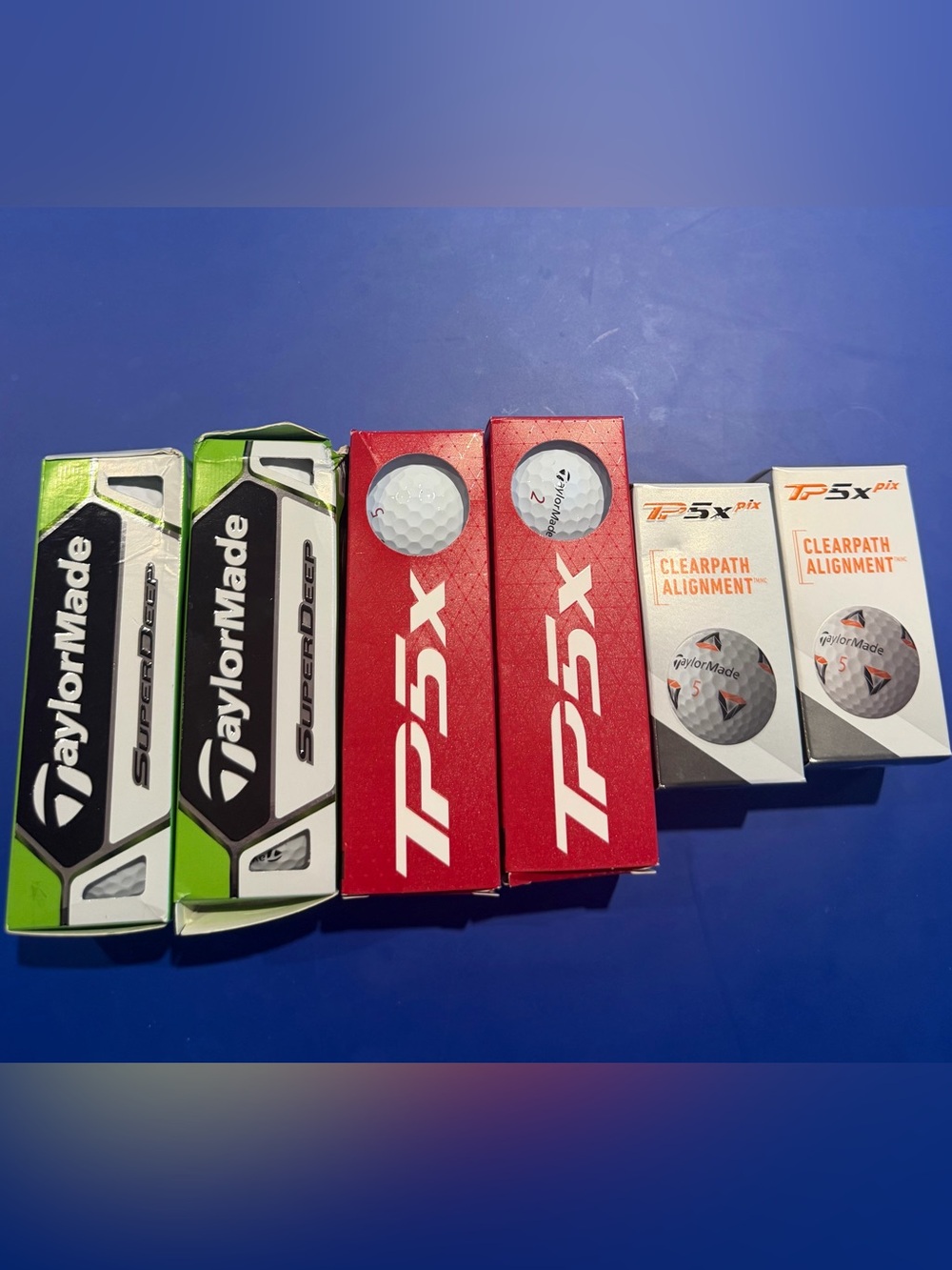Lot of TaylorMade golf balls - TP5x, TP5pix and SuperDeep -- 16 balls in total